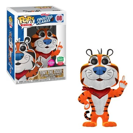 Funko Pop! FROSTED FLAKES: Tony The Tiger LE2000 [Flocked] #08 [Funko Shop]