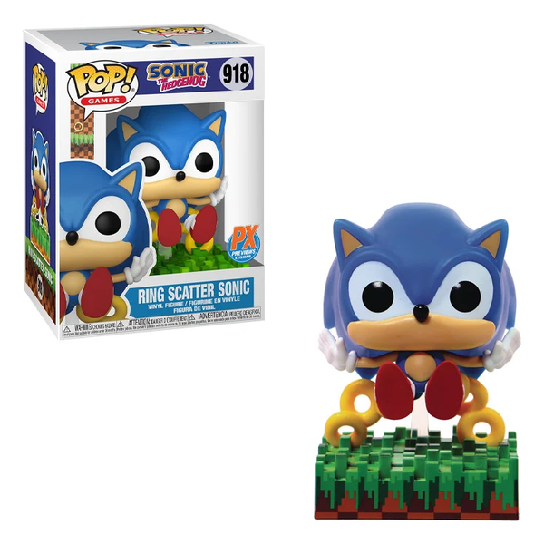 Funko Pop! SONIC THE HEDGEHOG: Ring Scatter Sonic #918 [PX Previews]