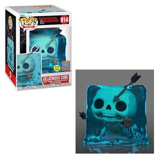 Funko Pop! DUNGEONS & DRAGONS Blue Gelatinous Cube GITD 914 [Wondrou BoomLoot