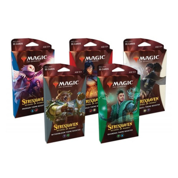 Magic The Gathering CCG: Strixhaven - School of Mages Theme Booster [set of 5]
