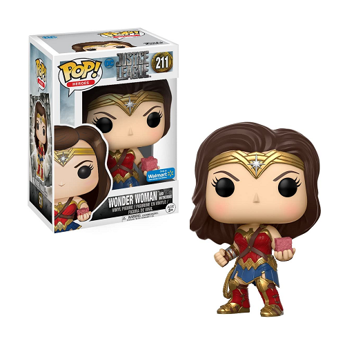 Funko Pop! JUSTICE LEAGUE: Wonder Woman [w/ Motherbox] #211 [Walmart]