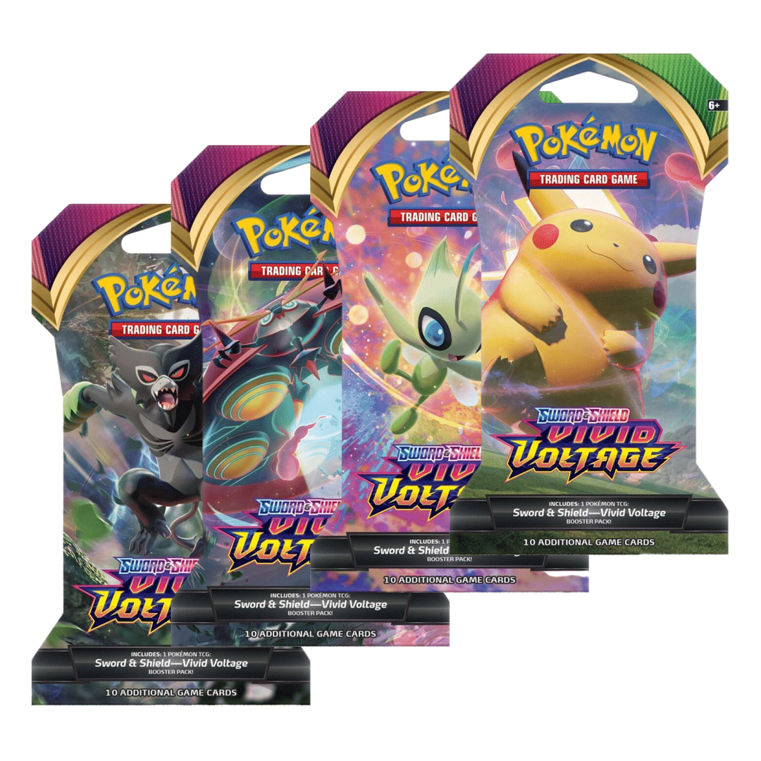 Pokemon Sword and Shield - Booster Pack Lot - 4 Sealed Packs