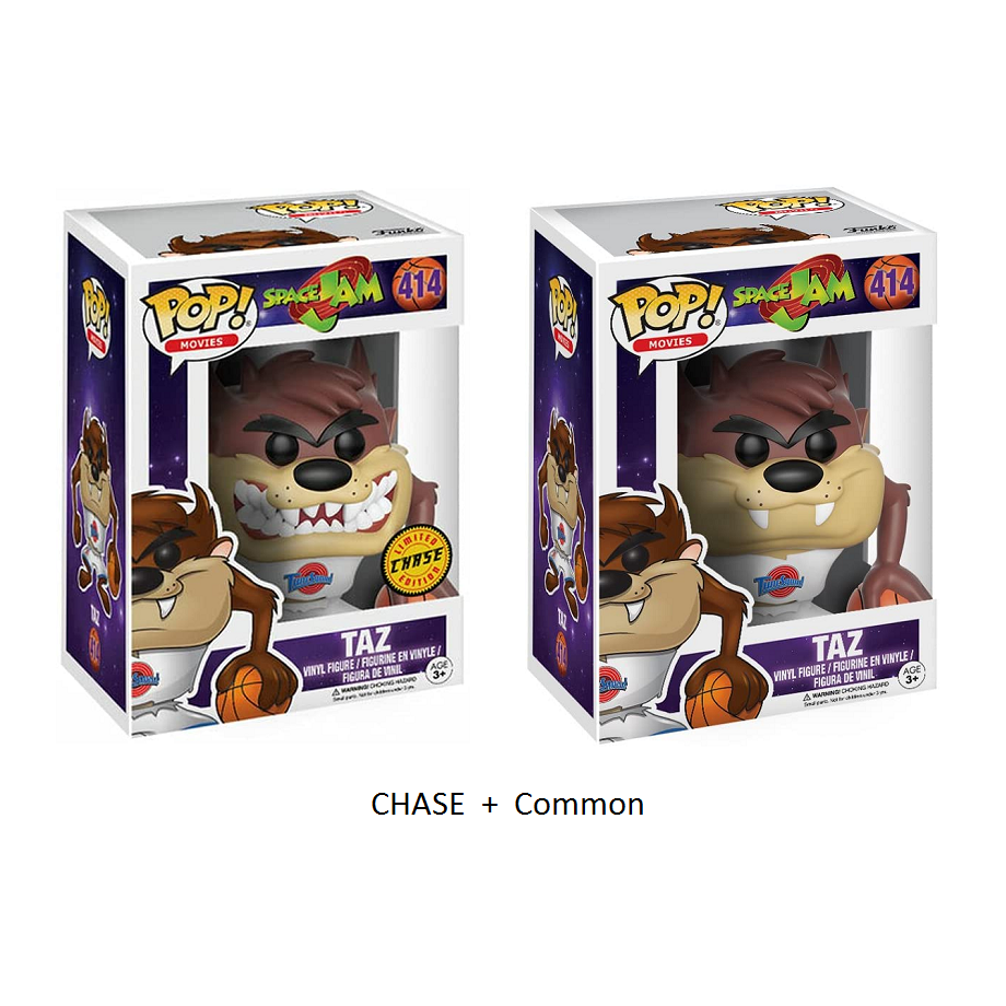 Funko Pop SPACE JAM Taz 414 CHASE Common BoomLoot