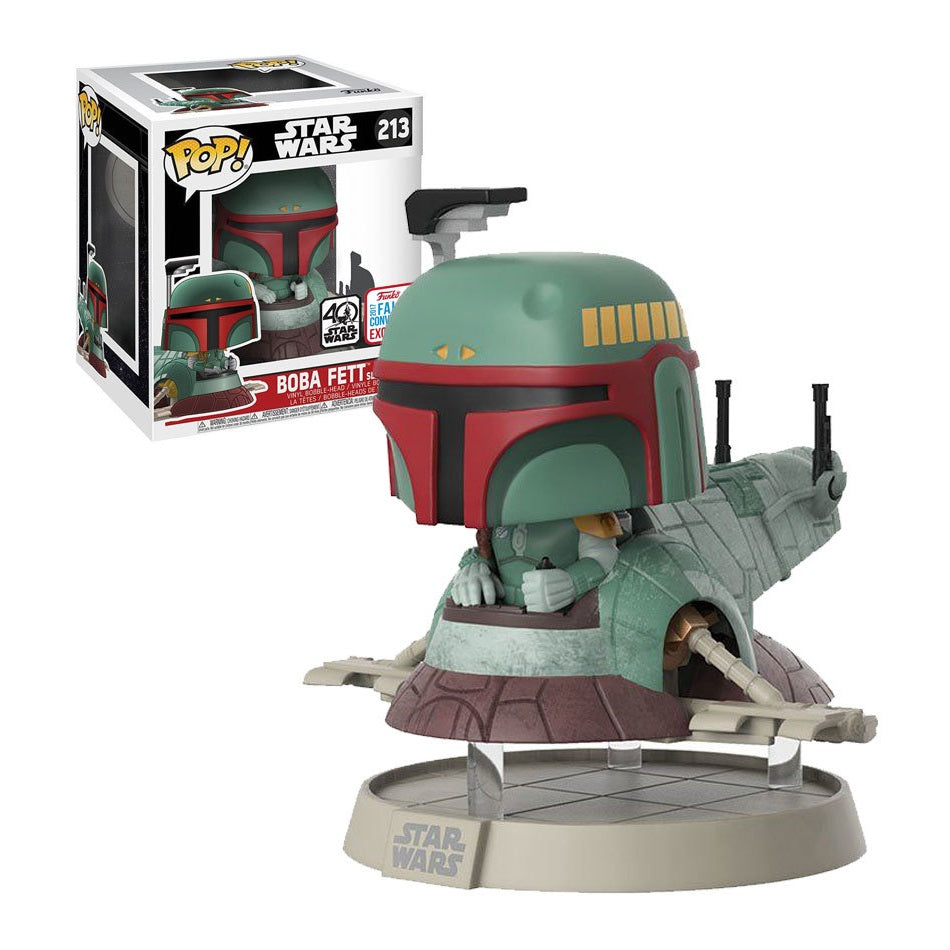 Funko Pop! STAR WARS: Boba Fett [With Slave One] #213 [2017 Fall Conve –  BoomLoot