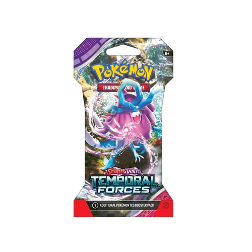Pokemon TCG: Scarlet & Violet - Temporal Forces Sleeved Booster Pack [ BoomLoot Pokemon TCG: Scarlet & Violet - Temporal Forces Sleeved Booster Pack [ BoomLoot