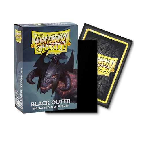 Dragon Shield Matte Outer Sleeves - Black Outer