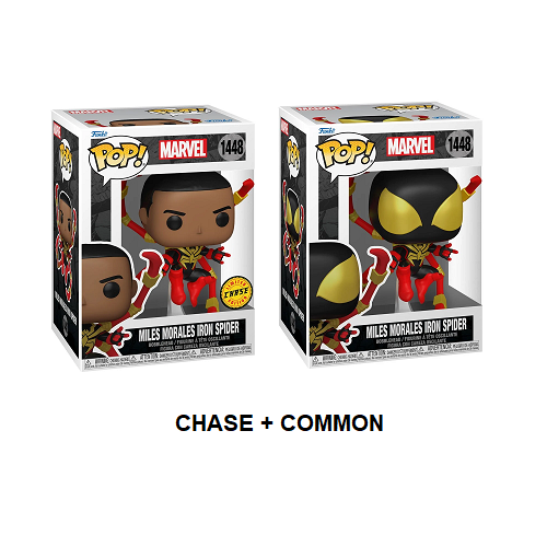 Funko Pop! MARVEL: Miles Morales Iron Spider #1448 [CHASE + Common]