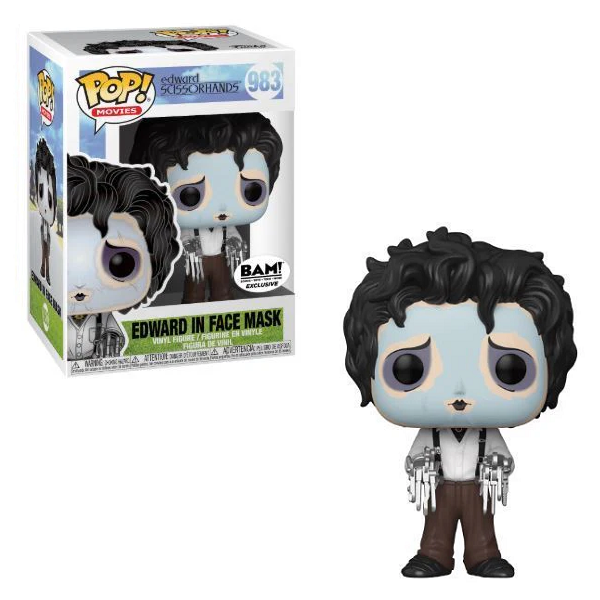 Funko Pop! EDWARD SCISSORHANDS: Edward in Face Mask #983 [BAM]