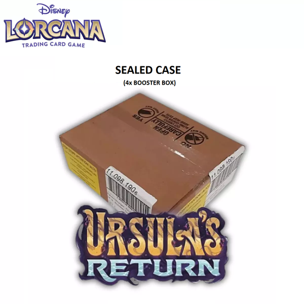 Disney Lorcana TCG: Ursula's Return 4x Booster Display (SEALED CASE) BoomLoot Disney Lorcana TCG: Ursula's Return 4x Booster Display (SEALED CASE) BoomLoot