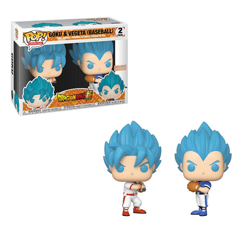 Funko Pop! DRAGONBALL Z Goku & Vegeta (Baseball) 2 Pack [Box Lunch