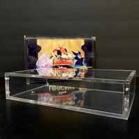Premium Crystal Clear Acrylic Display Case with Magnetic Lid for Disney Lorcana Booster Box