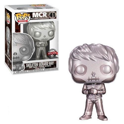 Funko Pop! ROCKS: Skeleton Gerard Way - Platinum #41 [SE] – BoomLoot