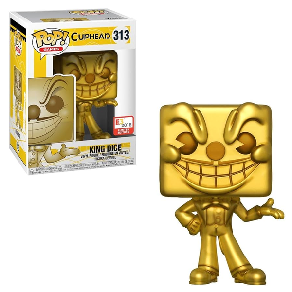 Funko Pop! CUPHEAD: King Dice - Gold #313 [E3]