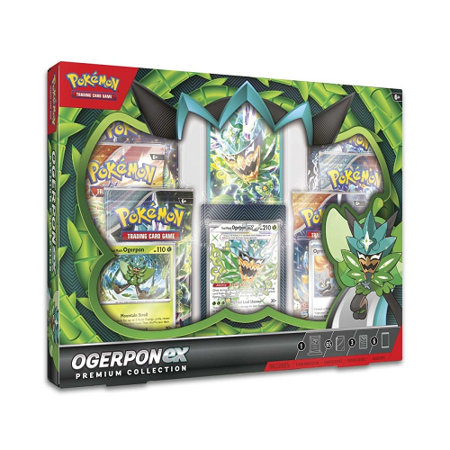 pokemon trading card game ogerpon ex premium collection Pokemon TCG: Ogerpon Ex Premium Collection Box – BoomLoot
