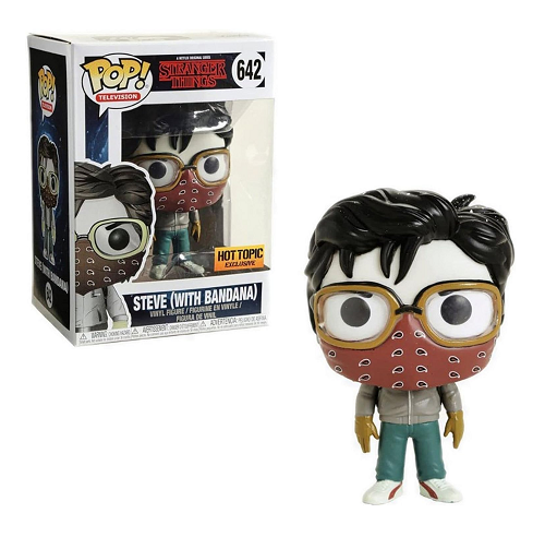 Funko Pop! STRANGER THINGS: Steve[with Bandana] #642 [Hot Topic]
