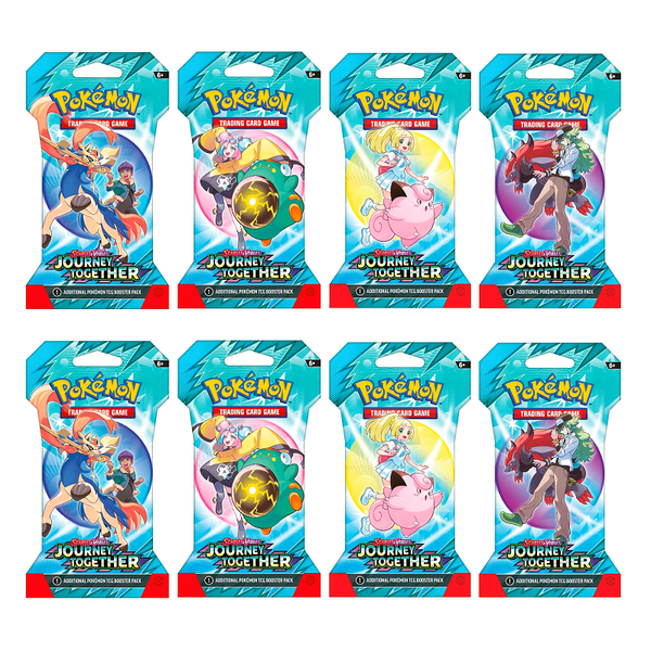 Pokemon TCG: Scarlet & Violet - Journey Together Sleeved Booster Pack [8 Random Packs]