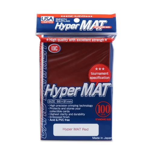 KMC Hyper MAT Sleeves - Red