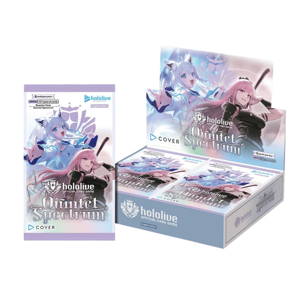 Hololive Official Card Game Quintet Spectrum Booster Box Display [12 Packs]
