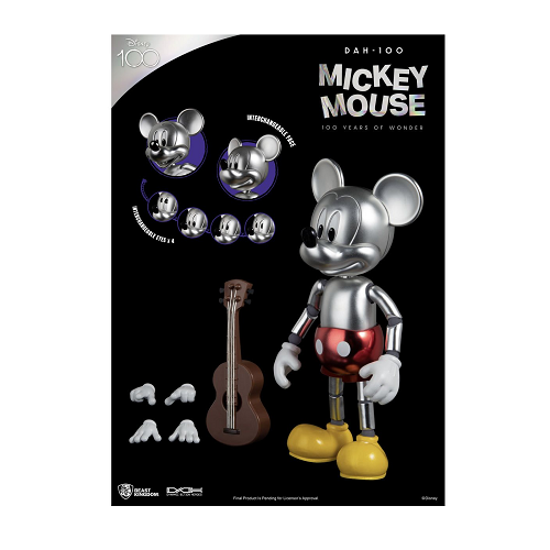 Disney 100 Years of Wonder Mickey Mouse DAH-100 Dynamic 8-Ction Heroes Action Figure