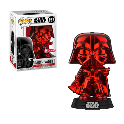 Funko Pop! STAR WARS: Darth Vader - Chrome Red #157 [Target]