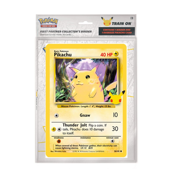 Pokemon TCG: 25th Anniversary First Partner Collector's Binder w/ oversized Pikachu card Pokemon TCG: 25th Anniversary First Partner Collector's Binder w/ oversized Pikachu card