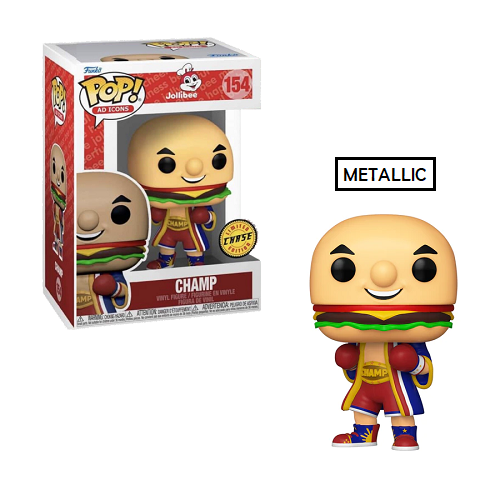 E1 Funko Pop LE Limited Edition Chase Ad Icons Jollibee Champ Vinyl Figure 154 E1 Funko Pop LE Limited Edition Chase Ad Icons Jollibee Champ Vinyl Figure 154