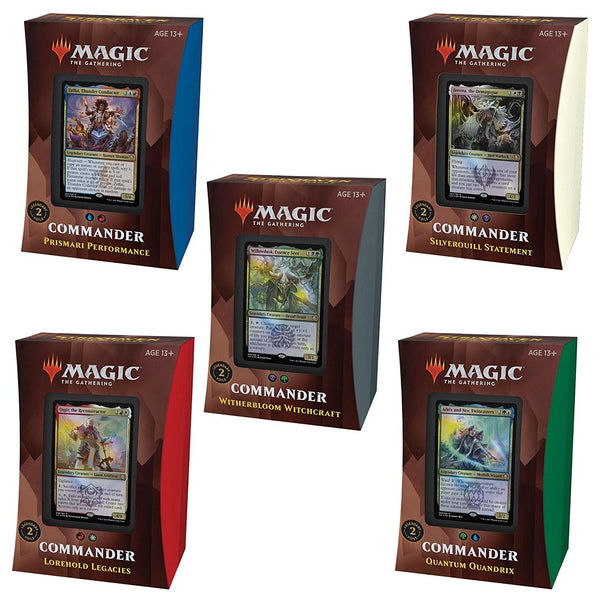 Magic The Gathering CCG: Strixhaven - School of Mages Commander Decks [set of 5]
