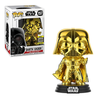 Funko Pop! STAR WARS: Darth Vader Gold Chrome #157 [Galactic 2019]