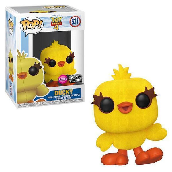 Funko Pop! DISNEY Toy Story 4: Ducky - Flocked #531 [FYE]