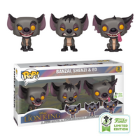 Funko Pop! DISNEY The Lion King: Banzai, Shenzi & Ed [3-Pack] [ECCC 2019]