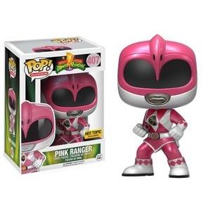 Funko Pop! POWER RANGERS: Pink Ranger [Metallic] #407 [Hot Topic]