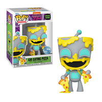 Funko Pop! INVADER ZIM: Gir Eating Pizza #1332 [Special Edition]