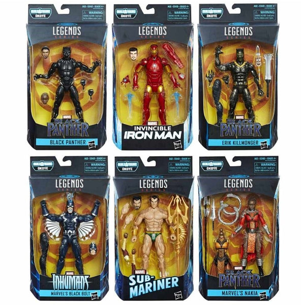 Marvel Black Panther Marvel Legends Okoye Series Invincible Iron Man 6  Action Figure Hasbro - ToyWiz