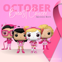 Funko Pop! DC Comics Bombshells: Breast Cancer Awareness Foundation [set of 4]