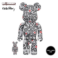 Bearbrick Keith Harring #8 100% & 400% by Medicom