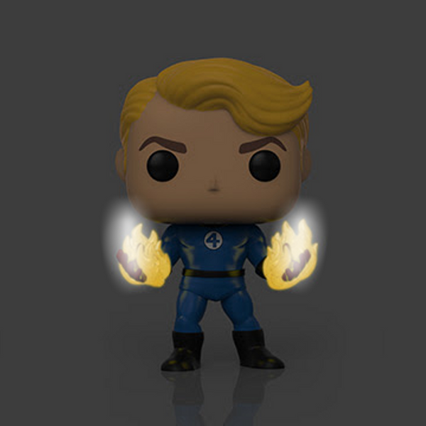Funko Pop! MARVEL Fantastic Four: Human Torch Suited [GITD] #568 [Specialty Series]