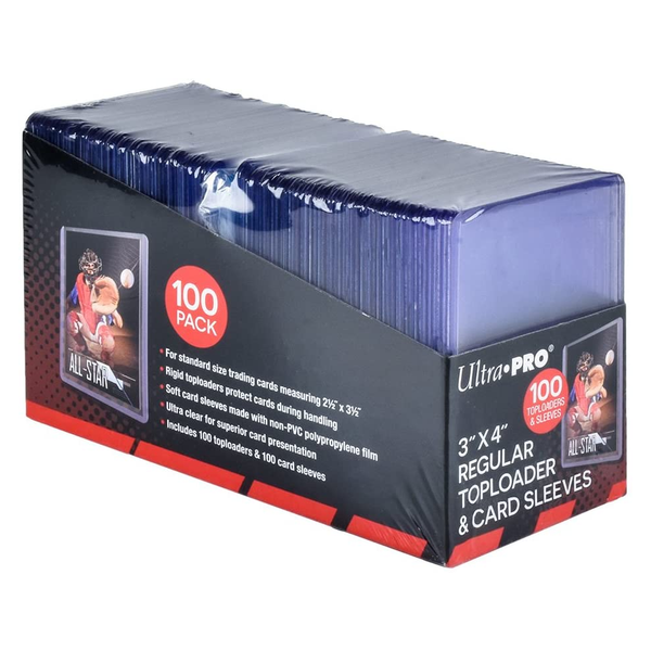 Ultra PRO 3" X 4" Regular Toploaders and Card Sleeves [100 count retail pack]