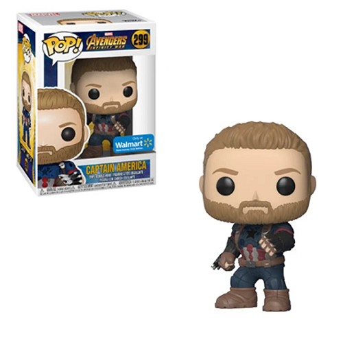 Funko Pop AVENGERS INFINITY WAR Captain America 299 Walmart BoomLoot