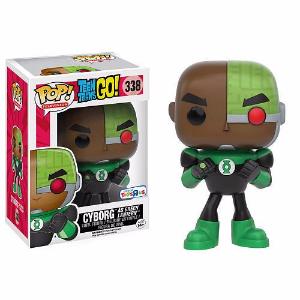 Funko Pop! TEEN TITANS GO: Cyborg [Green Lantern] #338 [Toys R Us]