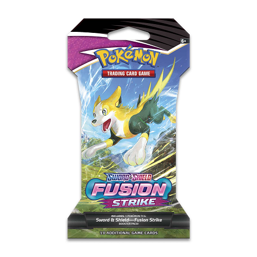 Pokmon TCG: Sword & Shield-Fusion Strike Sleeved Booster Pack (10 Car BoomLoot Pokmon TCG: Sword & Shield-Fusion Strike Sleeved Booster Pack (10 Car BoomLoot