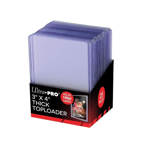 Ultra PRO 3" X 4" Thick 100pt Toploader 25 Pack