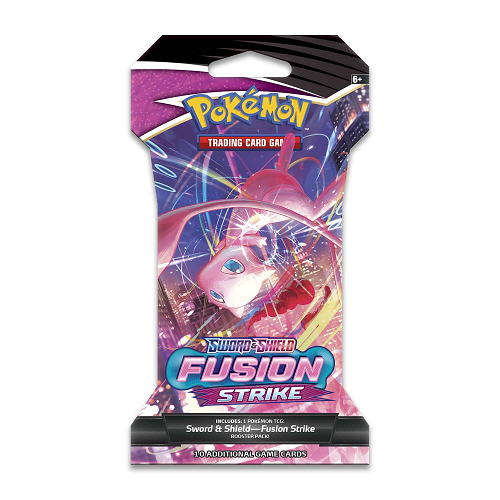 pokemon booster pack sleeves Pokémon TCG: Sword & Shield-Fusion Strike Sleeved Booster Pack (10 Car – BoomLoot