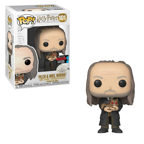 Funko Pop! HARRY POTTER: Filch & Mrs. Norris #101 [Fall Convention 2019]