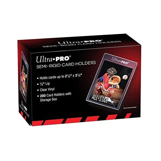 Ultra PRO Semi-Rigid 1/2" Clear Vinyl Lip Sleeves 200