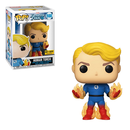 Funko Pop! FANTASTIC FOUR: Human Torch #569 [Hot Topic]