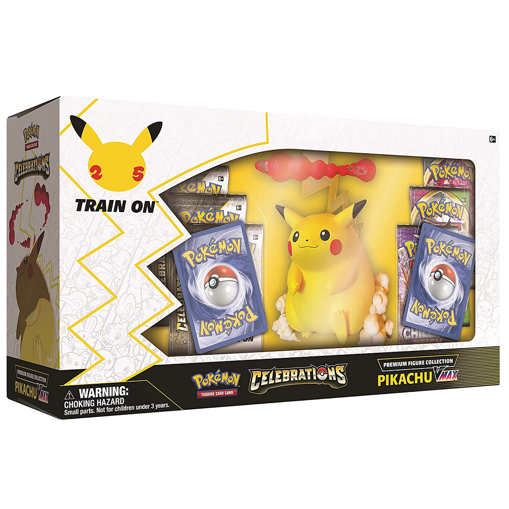 pokemon tcg celebrations pikachu vmax premium figure collection
