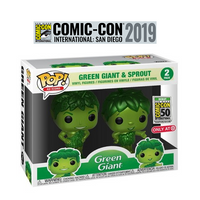 Funko Pop! AD ICONS: Green Giant & Sprout [Metallic] 2-pack [SDCC 2019]
