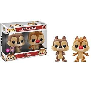 Funko Pop! DISNEY: Chip and Dale [Flocked] 2-Pack [2017 Summer Convention]