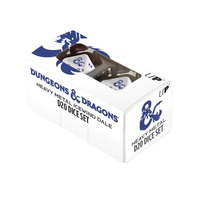 D & D Icewind Dale: Heavy Metal D20 White and Blue Dice [set of 2]