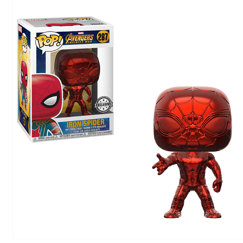 Funko Pop! AVENGERS INFINITY WAR: Iron Spider [Red Chrome] #287 [Exclusive]